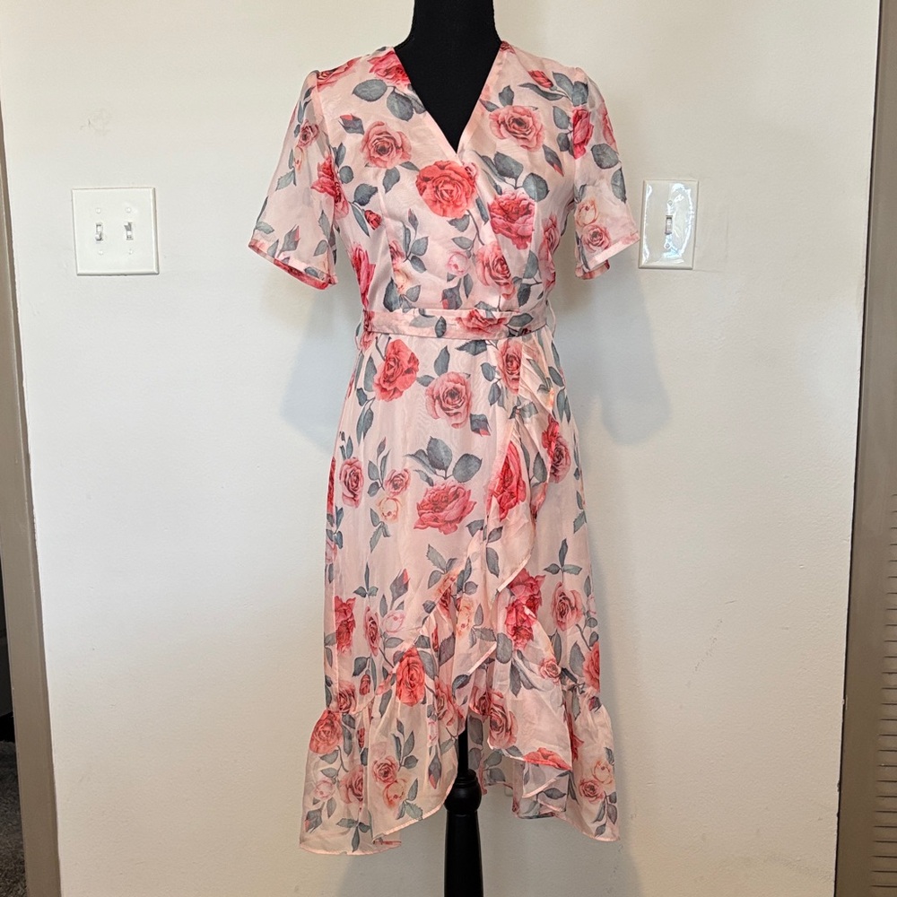 Floral Wrap Dress